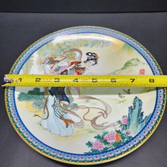 Chinese Imperial Jingdezhen Porcelain Plate Beauties of the Red Mansion Pao Chai - Picture 6 of 6